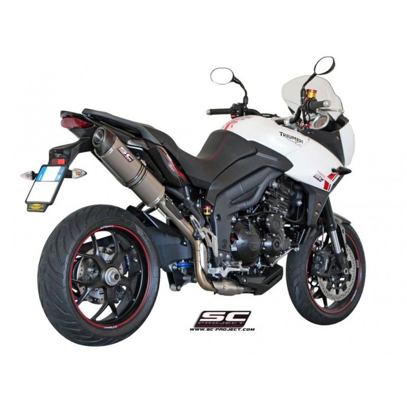 Uitlaatdemper Oval high titanium Triumph Tiger Sport 1050 (13-15)