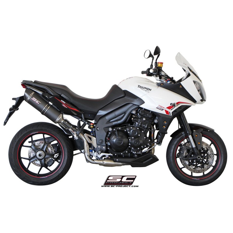 Uitlaatdemper Oval high carbon Triumph Tiger Sport 1050 (13-15)