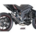 Uitlaatdemper Oval low carbon Triumph Tiger Sport 1050 (13-15)