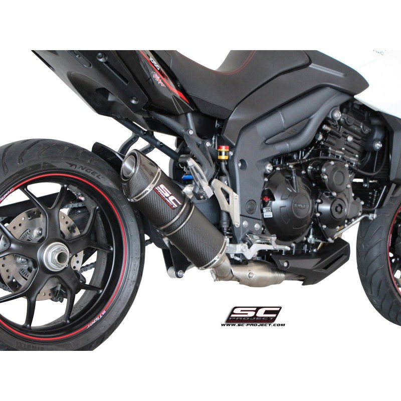 Uitlaatdemper Oval low titanium Triumph Tiger Sport 1050 (13-15)