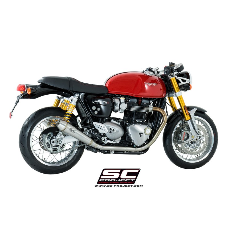 Uitlaatdempers Conical RVS Triumph Thruxton 1200-R (16)