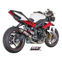 Uitlaatdemper GP-M2 carbon Triumph Street Triple 675-R-RX (13-16)