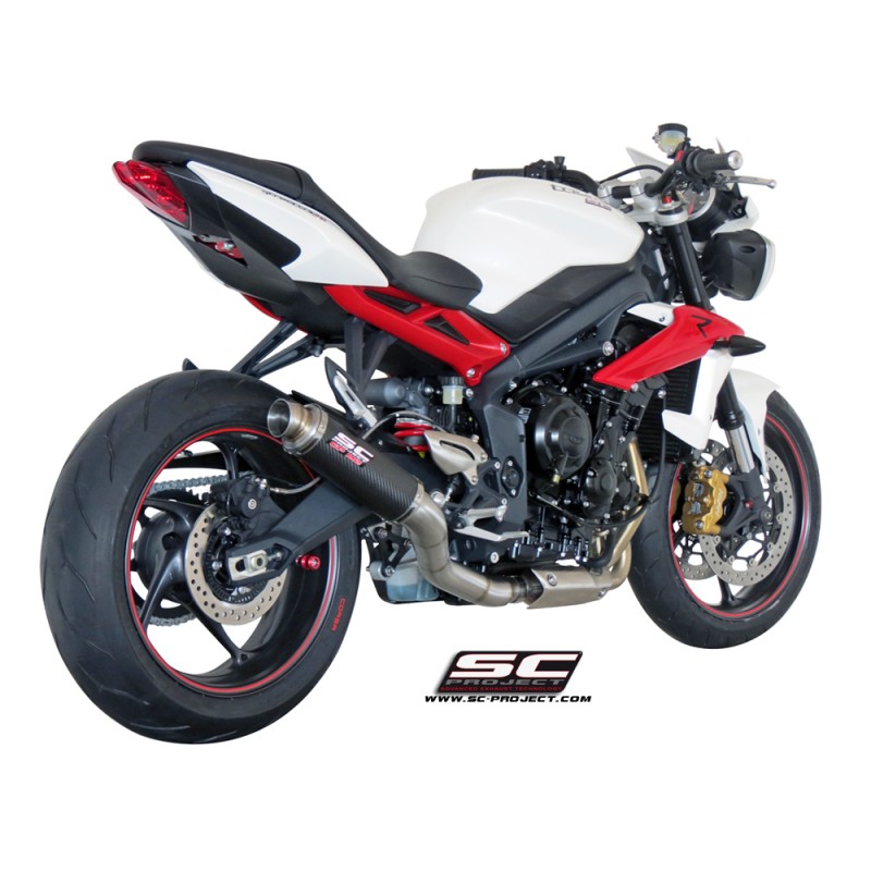 Uitlaatdemper GP-M2 carbon Triumph Street Triple 675-R-RX (13-16)