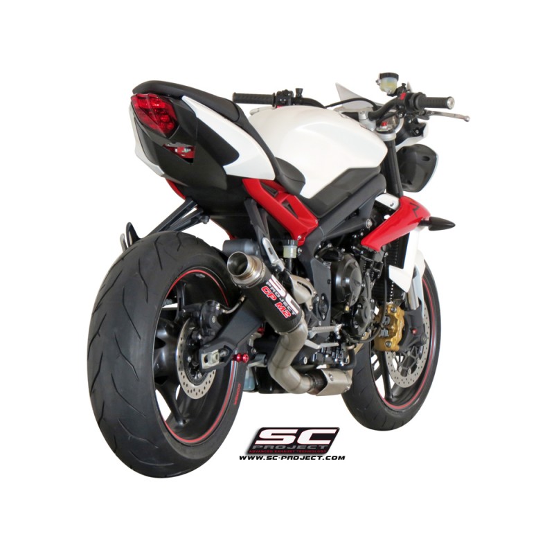 Uitlaatdemper GP-M2 carbon Triumph Street Triple 675-R-RX (13-16)