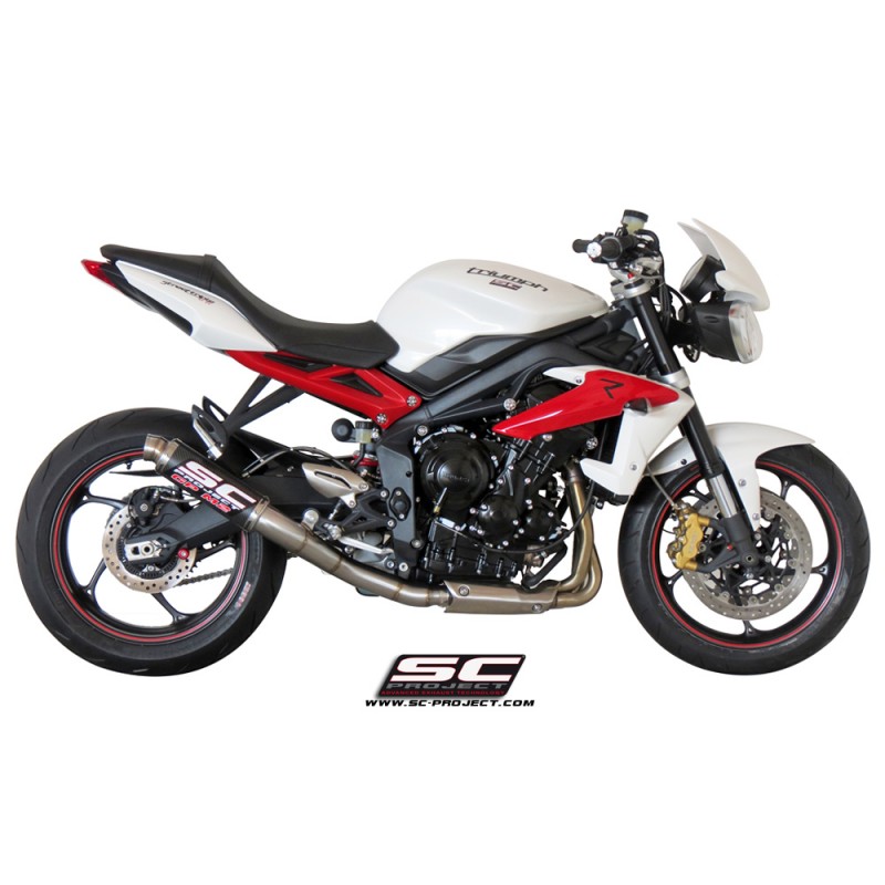 Uitlaatdemper GP-M2 carbon Triumph Street Triple 675-R-RX (13-16)