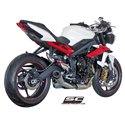 Uitlaatdemper Conical RVS Triumph Street Triple 675-R-RX (13-16)