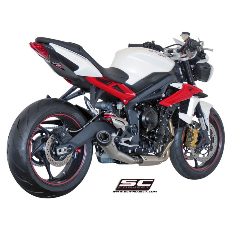 Uitlaatdemper Conical RVS Triumph Street Triple 675-R-RX (13-16)