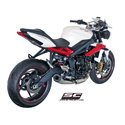 Uitlaatdemper Conical RVS Triumph Street Triple 675-R-RX (13-16)