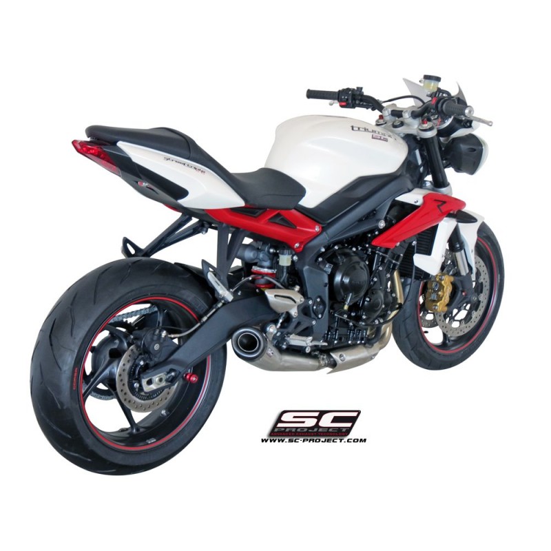 Uitlaatdemper Conical RVS Triumph Street Triple 675-R-RX (13-16)