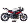 Uitlaatdemper Conical RVS Triumph Street Triple 675-R-RX (13-16)