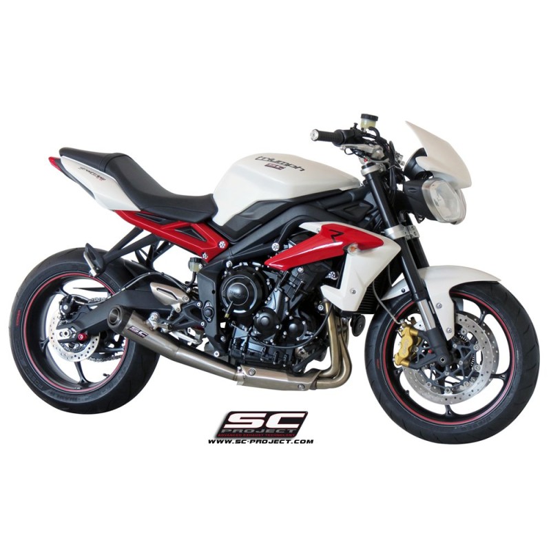 Uitlaatdemper Conical RVS Triumph Street Triple 675-R-RX (13-16)