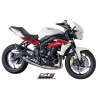 Uitlaatdemper Conical RVS Triumph Street Triple 675-R-RX (13-16)