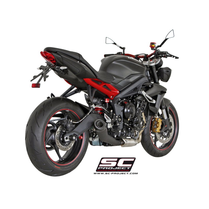 Uitlaatdemper Conical zwart Triumph Street Triple 675-R-RX (13-16)