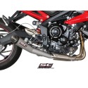 Uitlaatdemper Conical grijs Triumph Street Triple 675-R-RX (13-16)