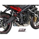 Uitlaatdemper CR-T carbon Triumph Street Triple 675-R-RX (13-16)