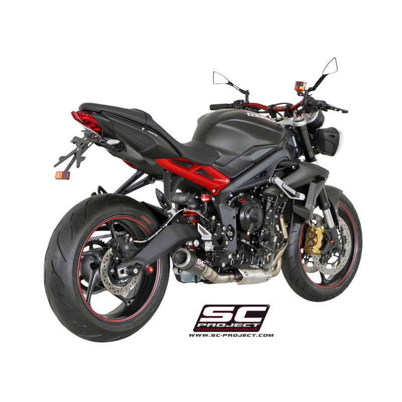 Uitlaatdemper CR-T carbon Triumph Street Triple 675-R-RX (13-16)