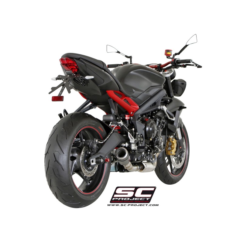 Uitlaatdemper CR-T carbon Triumph Street Triple 675-R-RX (13-16)