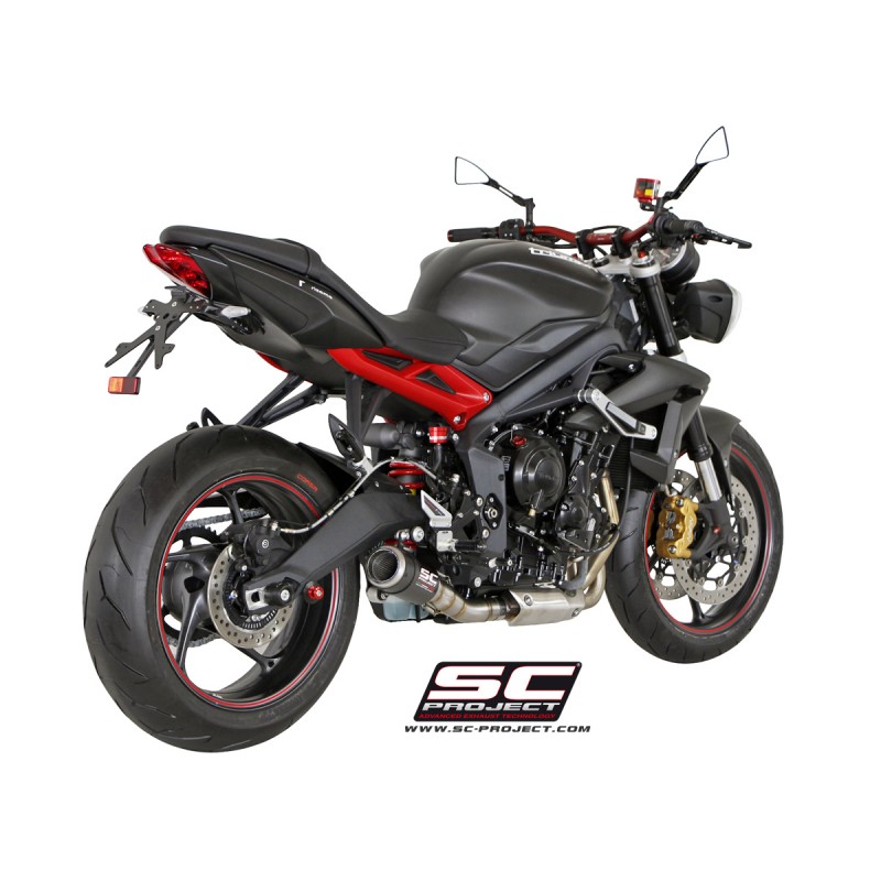 Uitlaatdemper CR-T carbon Triumph Street Triple 675-R-RX (13-16)