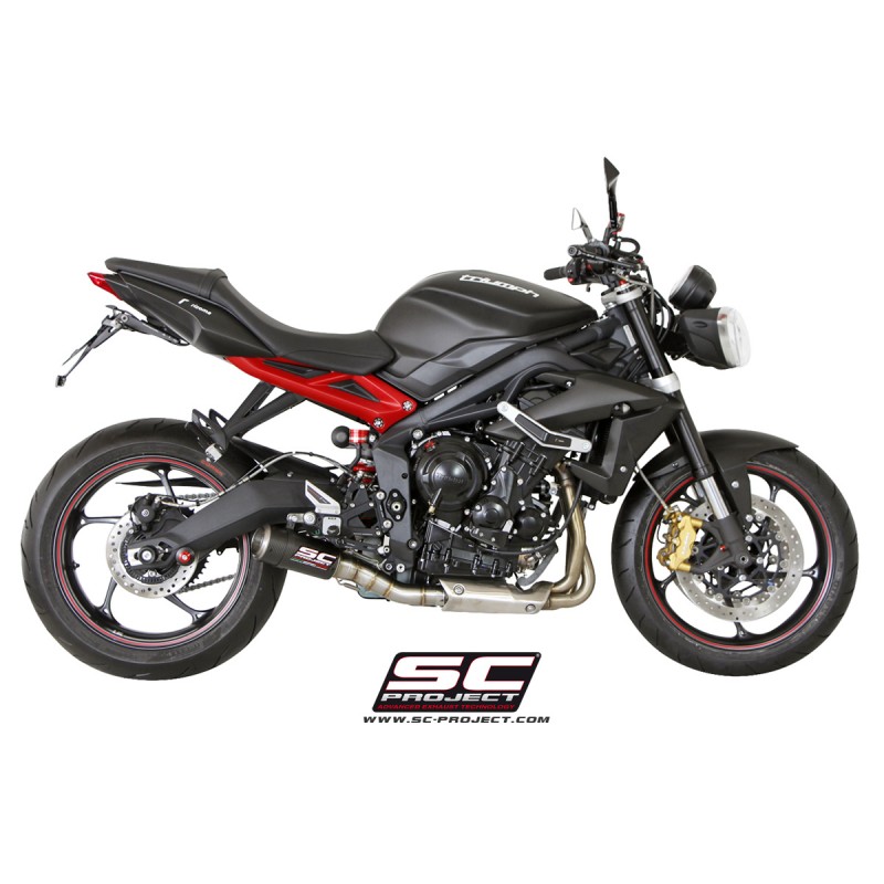 Uitlaatdemper CR-T carbon Triumph Street Triple 675-R-RX (13-16)