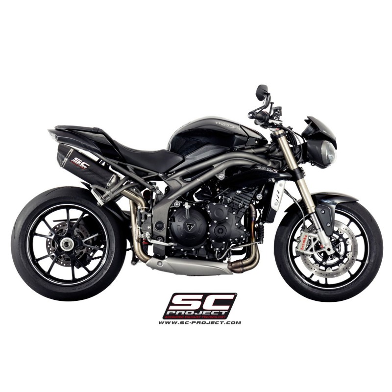 Uitlaatdemper Oval carbon Triumph Speed Triple 1050-S-R (16-17)