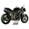 Uitlaatdemper Oval carbon Triumph Speed Triple 1050-S-R (16-17)