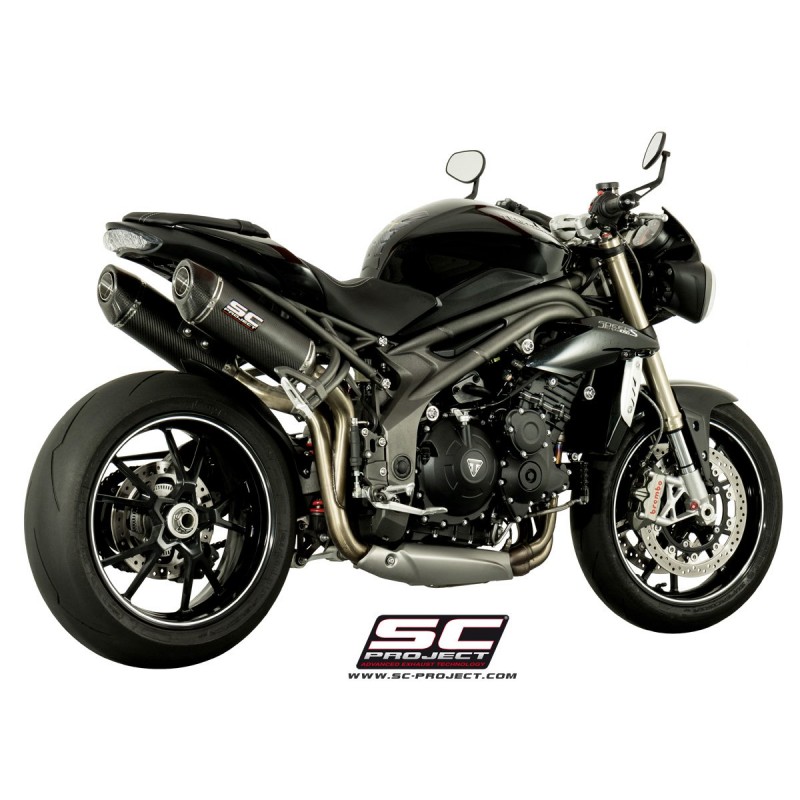 Uitlaatdemper Oval titanium Triumph Speed Triple 1050-S-R (16-17)