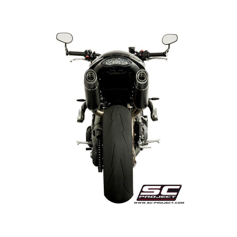 Uitlaatdemper Oval low carbon Triumph Speed Triple 1050-S-R (16-17)