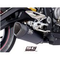 Uitlaatdemper SC1-R zwart Triumph Street Triple S660-A2/765-S-R-RS (17-19)