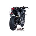 Uitlaatdemper SC1-R zwart Triumph Street Triple S660-A2/765-S-R-RS (17-19)