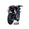 Uitlaatdemper SC1-R zwart Triumph Street Triple S660-A2/765-S-R-RS (17-19)
