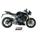 Uitlaatdemper SC1-R titanium Triumph Street Triple S660-A2/765-S-R-RS (17-19)