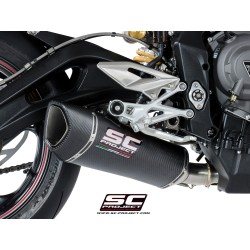 Uitlaatdemper SC1-R carbon Triumph Street Triple S660-A2/765-S-R-RS (17-19)