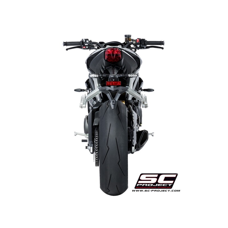 Uitlaatdemper SC1-R carbon Triumph Street Triple S660-A2/765-S-R-RS (17-19)