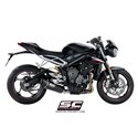 Uitlaatdemper SC1-R carbon Triumph Street Triple S660-A2/765-S-R-RS (17-19)