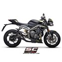 Uitlaatdemper S1 zwart Triumph Street Triple S660-A2(17-19)