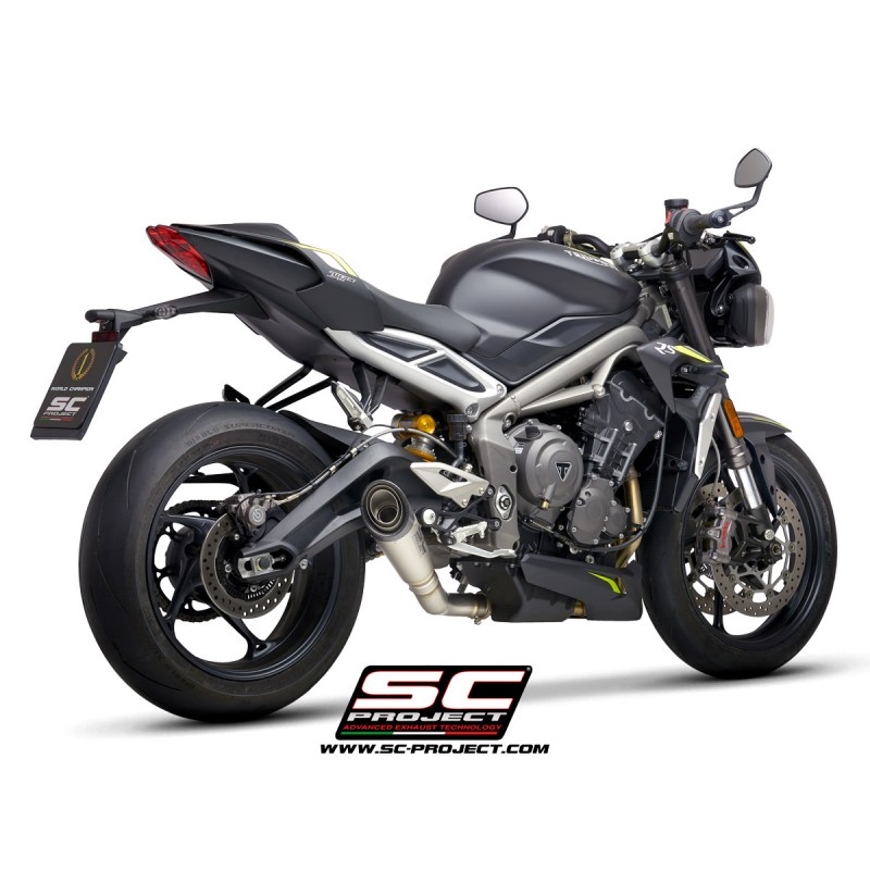 Uitlaatdemper S1 titanium Triumph Street Triple S660-A2(17-19)