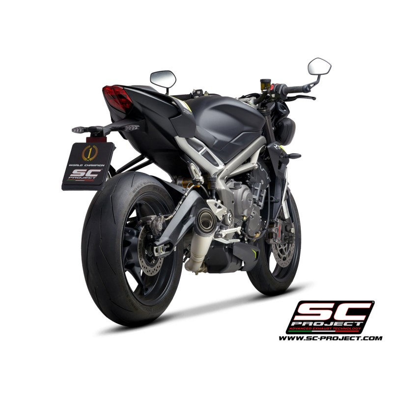 Uitlaatdemper S1 titanium Triumph Street Triple S660-A2(17-19)