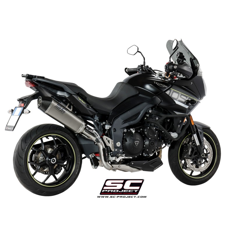 Uitlaatdemper X-Plorer high carbon Triumph Tiger Sport 1050 (16-20)