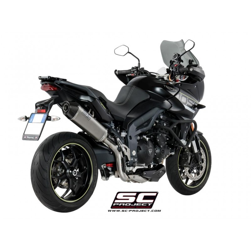 Uitlaatdemper X-Plorer high titanium Triumph Tiger Sport 1050 (16-20)