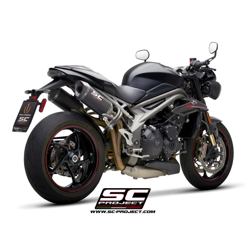 Uitlaatdempers SC1-M carbon Triumph Speed Triple 1050-S-R (18-20)