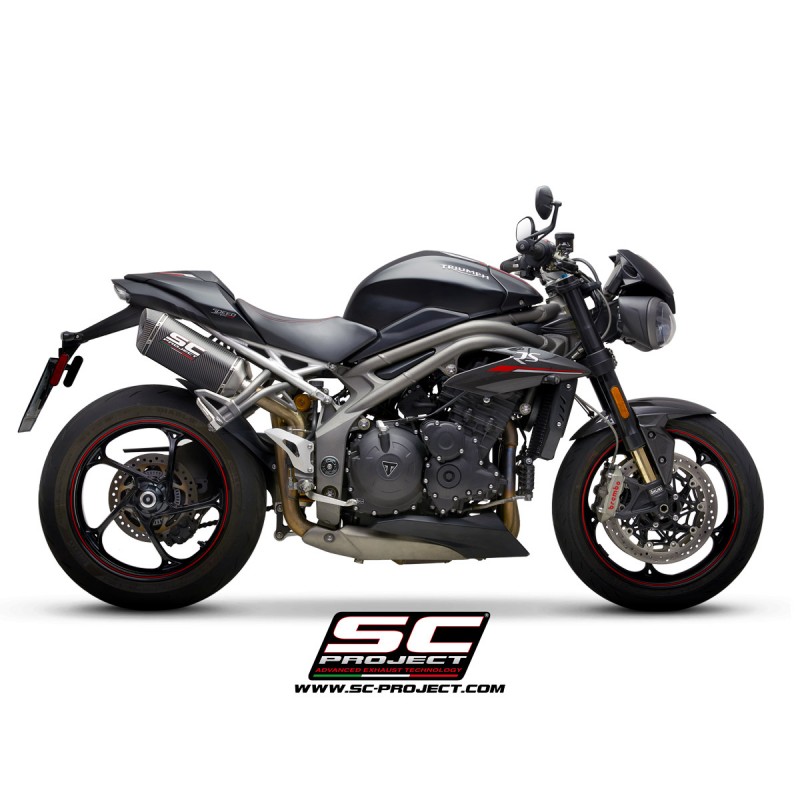 Uitlaatdempers SC1-M carbon Triumph Speed Triple 1050-S-R (18-20)