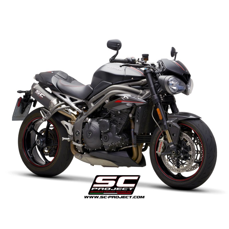 Uitlaatdempers SC1-M carbon Triumph Speed Triple 1050-S-R (18-20)