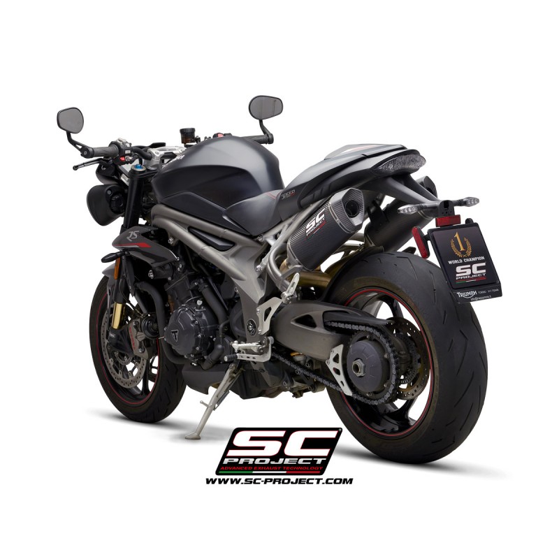 Uitlaatdempers SC1-M carbon Triumph Speed Triple 1050-S-R (18-20)