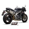 Uitlaatdempers SC1-M titanium Triumph Speed Triple 1050-S-R (18-20)