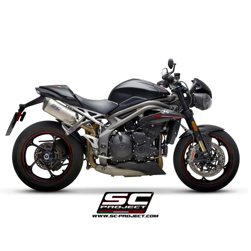 Uitlaatdempers SC1-M titanium Triumph Speed Triple 1050-S-R (18-20)