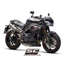 Uitlaatdempers SC1-M titanium Triumph Speed Triple 1050-S-R (18-20)