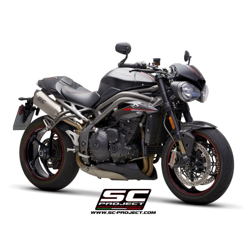 Uitlaatdempers SC1-M titanium Triumph Speed Triple 1050-S-R (18-20)