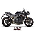 Uitlaatdempers Oval carbon Triumph Speed Triple 1050-S-R (18-20)