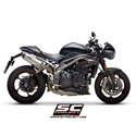 Uitlaatdempers Oval titanium Triumph Speed Triple 1050-S-R (18-20)