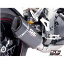 Uitlaatdemper SC1-R carbon Triumph Speed Triple 1050-S-R (18-20)